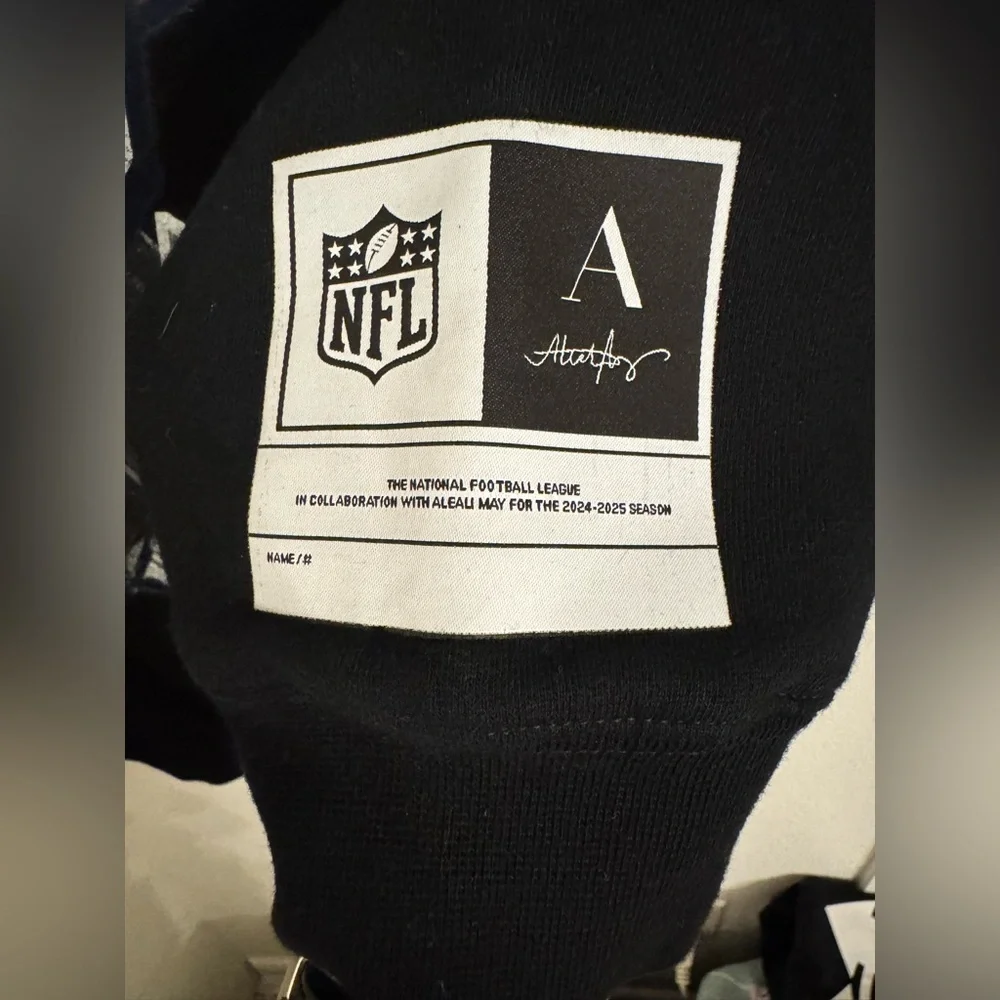Unisex Aleali May x No Collar ID Black Los Angeles Rams Stacked Hoodie